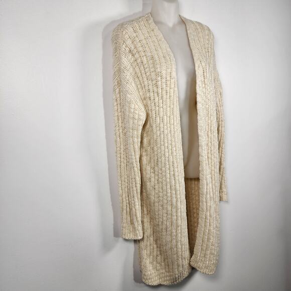 Andree by Unit Womens Devman Knit Cardigan 2X Cozy Neutral Minimalist Open Front - Picture 4 of 10